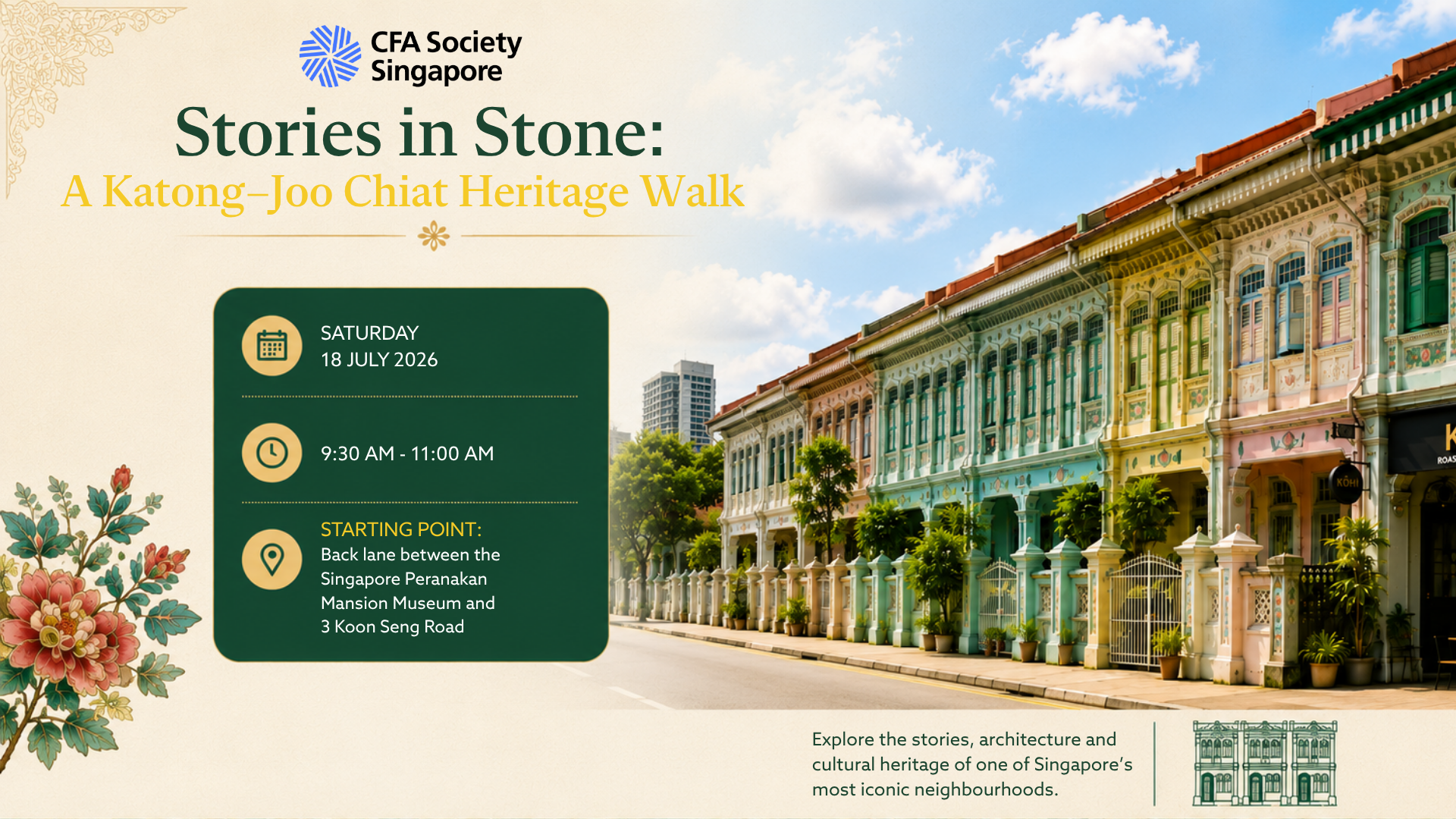 Stories in Stone: A Katong–Joo Chiat Heritage Walk
